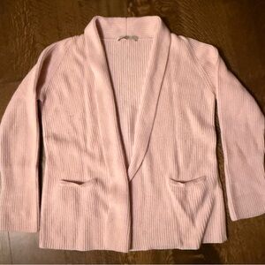 Rani Arabella Soft Pink Open Cashmere Cardigan